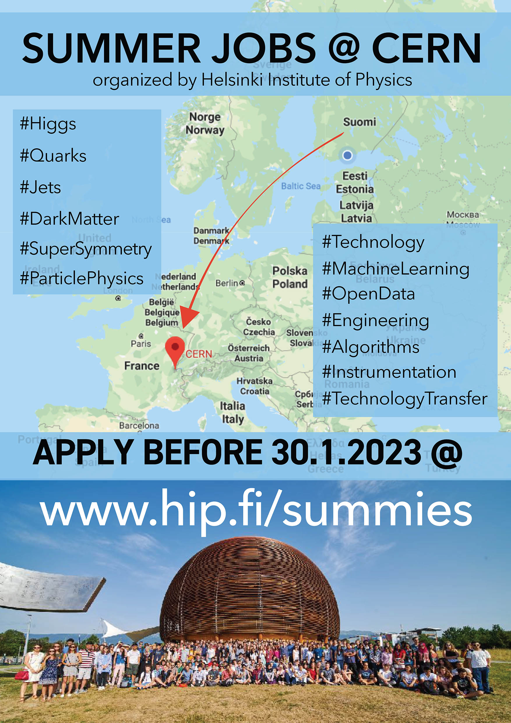 Summer Jobs CERN Helsinki Institute of Physics